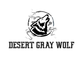 Desert Gray Wolf  logo design by M J