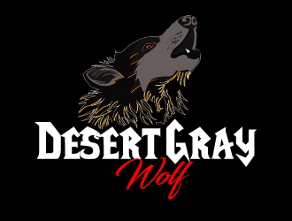 Desert Gray Wolf  logo design by ElonStark