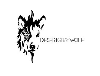 Desert Gray Wolf  logo design by grea8design