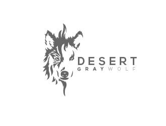 Desert Gray Wolf  logo design by grea8design