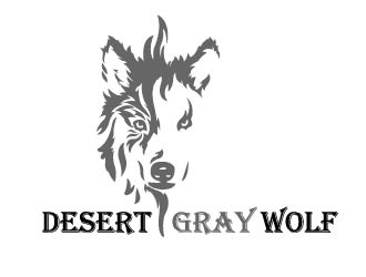 Desert Gray Wolf  logo design by grea8design