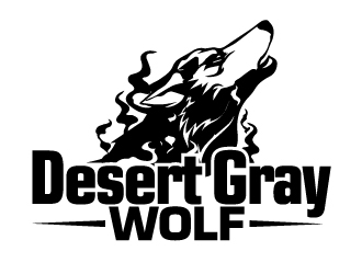 Desert Gray Wolf  logo design by ElonStark