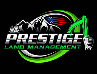 Prestige Land Management  logo design by 3Dlogos