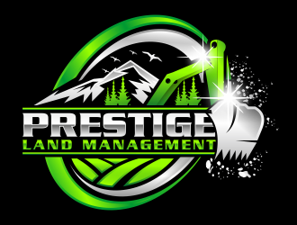 Prestige Land Management  logo design by hidro