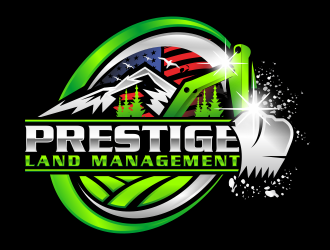 Prestige Land Management  logo design by hidro