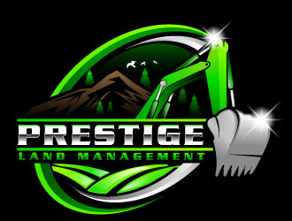 Prestige Land Management  logo design by Suvendu