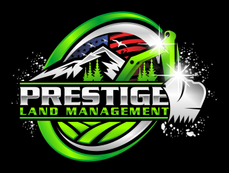 Prestige Land Management  logo design by hidro