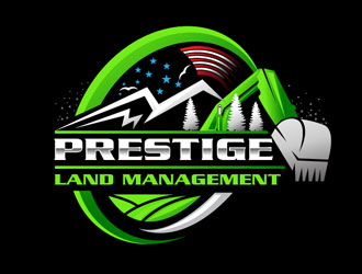 Prestige Land Management  logo design by LogoInvent