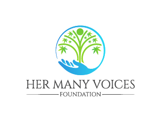 Her Many Voices Foundation logo design by yondi