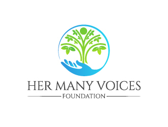 Her Many Voices Foundation logo design by yondi