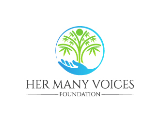 Her Many Voices Foundation logo design by yondi