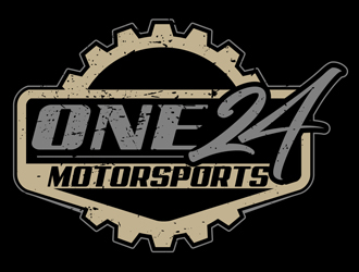 ONE24 Motorsports logo design by DreamLogoDesign