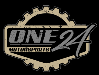 ONE24 Motorsports logo design by DreamLogoDesign