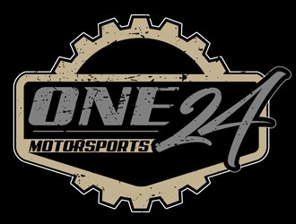 ONE24 Motorsports logo design by DreamLogoDesign