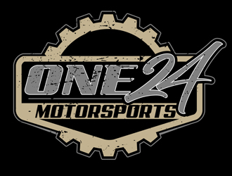 ONE24 Motorsports logo design by DreamLogoDesign