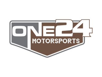 ONE24 Motorsports logo design by oke2angconcept