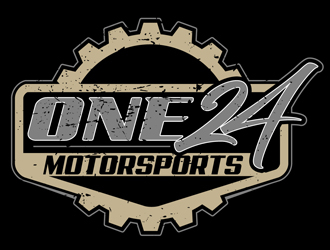 ONE24 Motorsports logo design by DreamLogoDesign