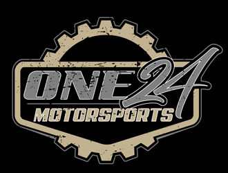 ONE24 Motorsports logo design by DreamLogoDesign