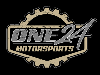 ONE24 Motorsports logo design by DreamLogoDesign