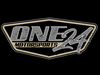 ONE24 Motorsports logo design by DreamLogoDesign