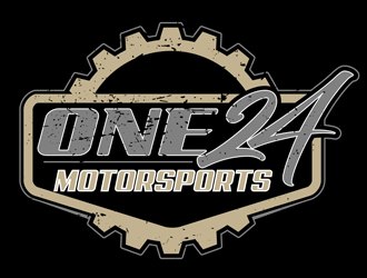 ONE24 Motorsports logo design by DreamLogoDesign