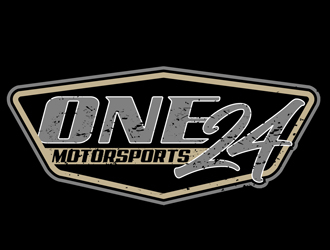 ONE24 Motorsports logo design by DreamLogoDesign