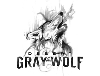 Desert Gray Wolf  logo design by jaize