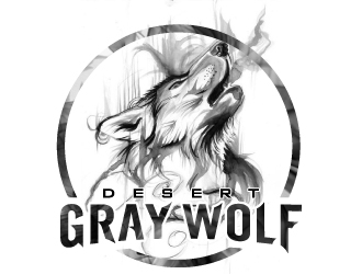 Desert Gray Wolf  logo design by jaize