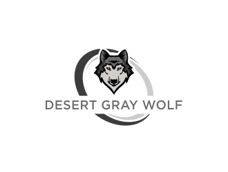 Desert Gray Wolf  logo design by MUNAROH