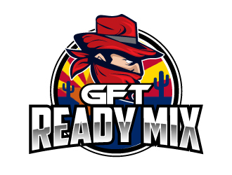 GFT READY MIX  logo design by ElonStark