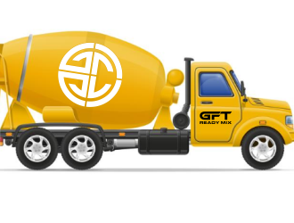 GFT READY MIX  logo design by Barkah