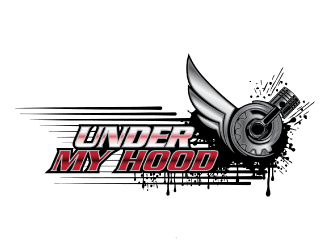 Under My Hood logo design by nona