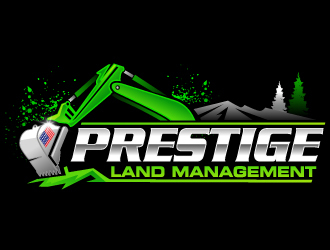 Prestige Land Management  logo design by LucidSketch