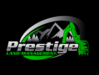 Prestige Land Management  logo design by ElonStark