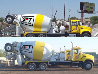 GFT READY MIX  logo design by hidro