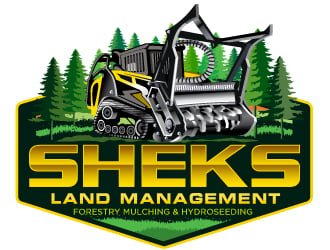 Sheks Land Management logo design by Sandip