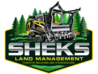 Sheks Land Management logo design by Sandip