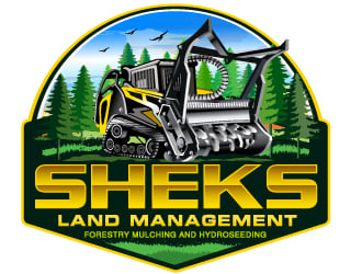 Sheks Land Management logo design by Sandip