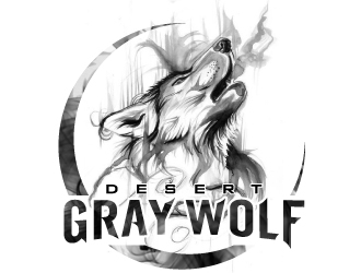 Desert Gray Wolf  logo design by jaize