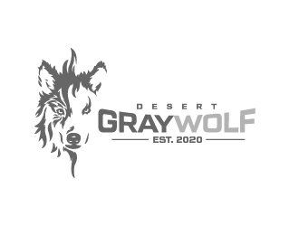 Desert Gray Wolf  logo design by grea8design