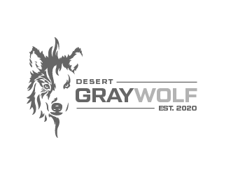 Desert Gray Wolf  logo design by grea8design