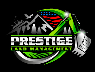 Prestige Land Management  logo design by ORPiXELSTUDIOS