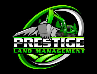 Prestige Land Management  logo design by Suvendu