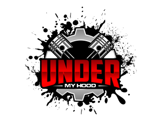 Under My Hood logo design by evdesign