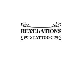 Revelations Tattoo logo design by bombers