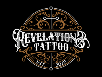 Revelations Tattoo logo design by haze