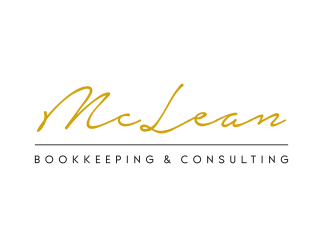 McLean Bookkeeping  - OR - McLean Bookkeeping & Consulting logo design by Gopil