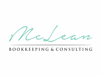 McLean Bookkeeping  - OR - McLean Bookkeeping & Consulting logo design by santrie