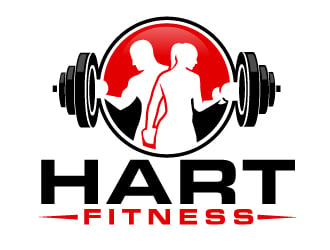 HART FITNESS logo design by ElonStark