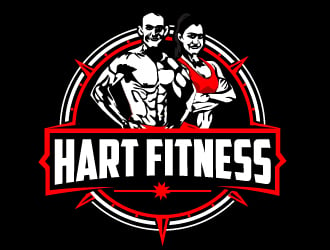 HART FITNESS logo design by ElonStark